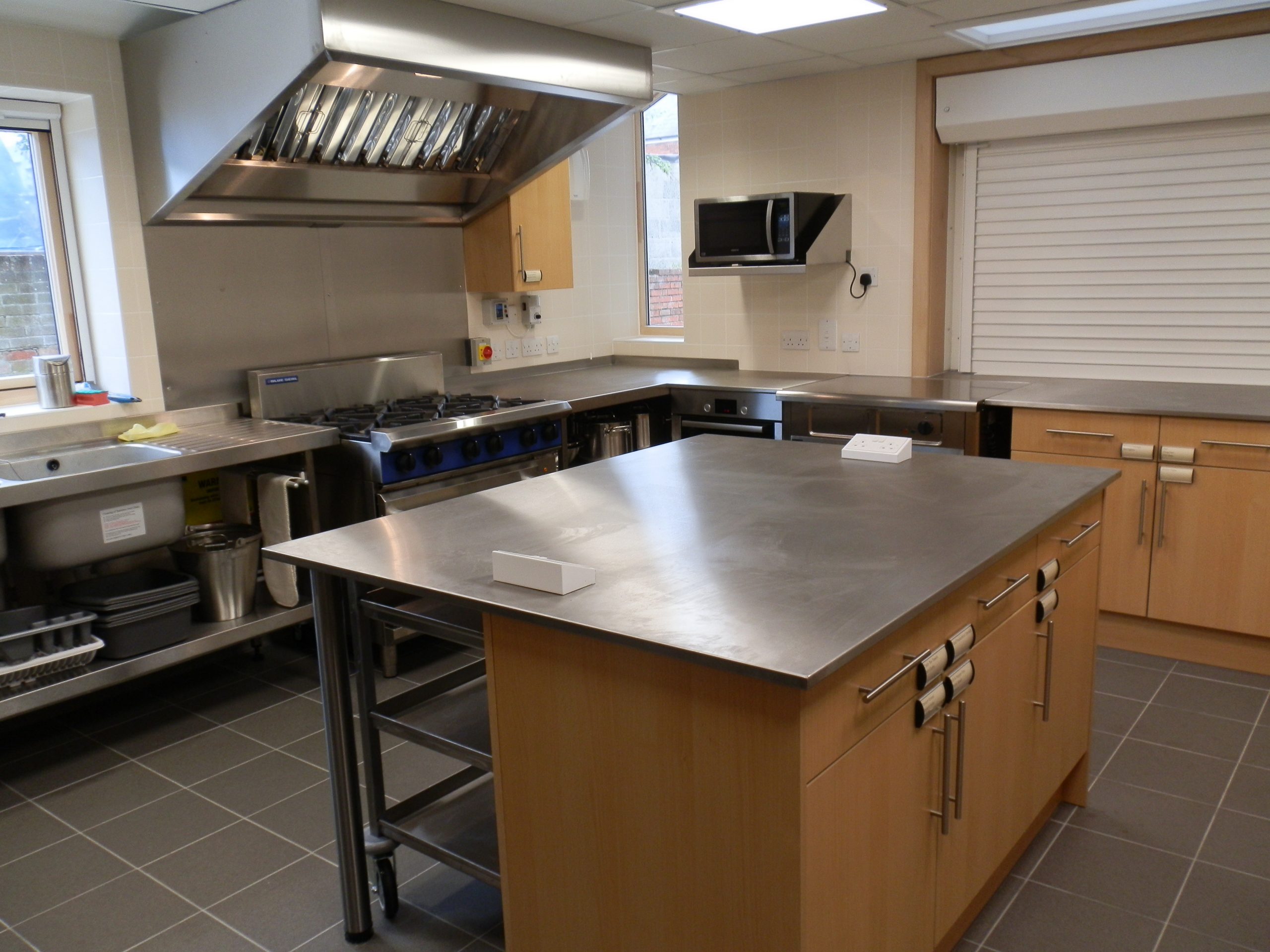 Catering Kitchen avaialable with rooms hired Weymouth